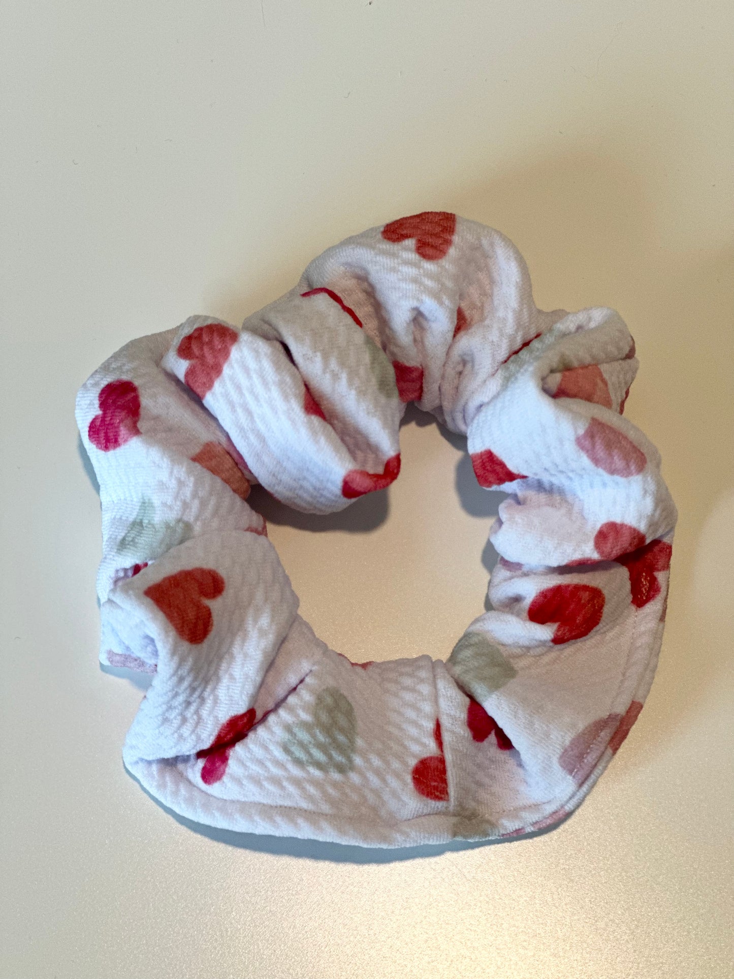 Colorful Hearts Scrunchie