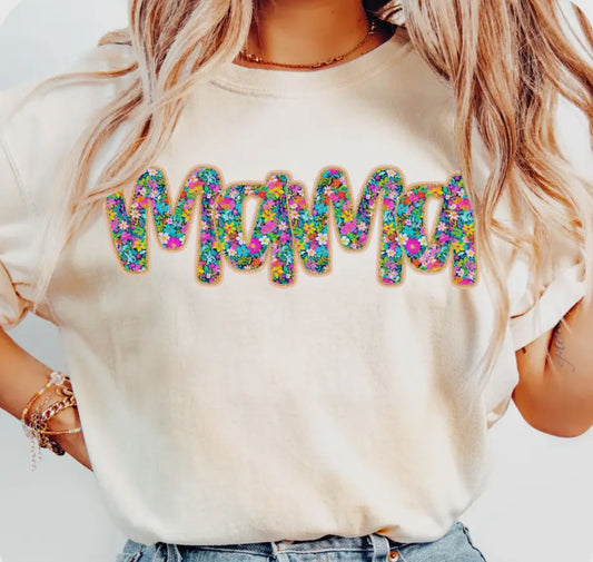 Mama Floral Tee (Pre-order)
