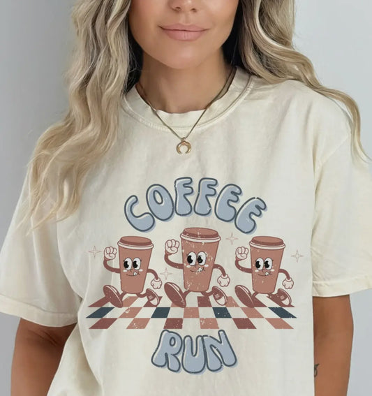 Retro Coffee Run Tee (Pre-Order)