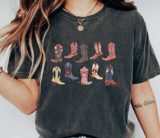 Cowgirl Boots Tee (Pre-Order)