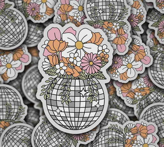 Disco Floral Sticker (Pre-Order)