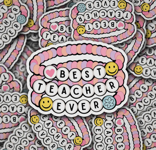 Best Teacher Ever Friendship Bracelet (Pre-Order)