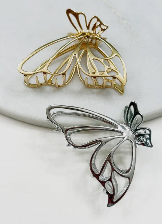 Metal Butterfly Hair Claw (Pre-Order)