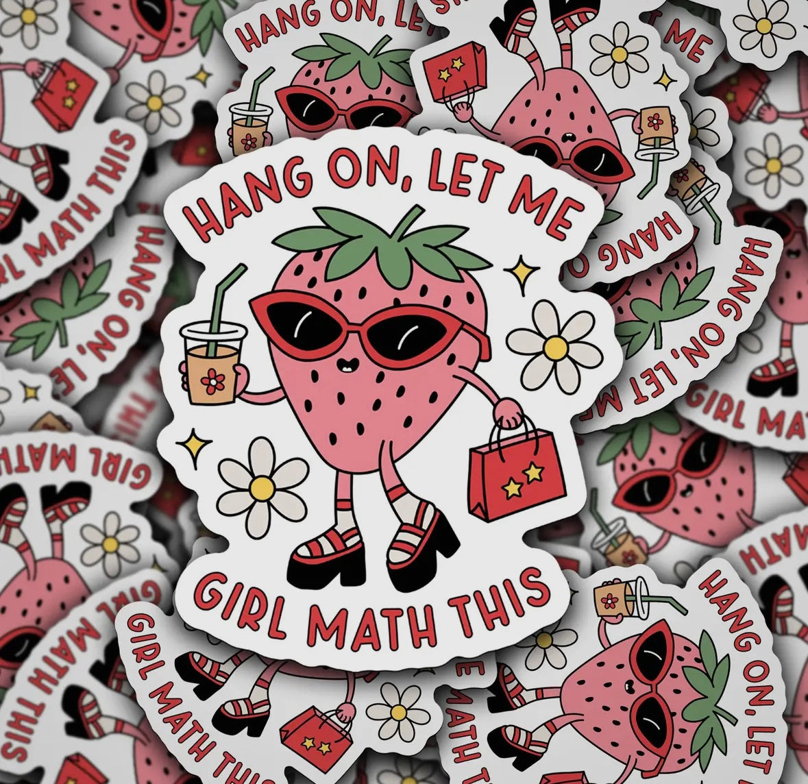 Hang on Let Me Girl Math This Sticker